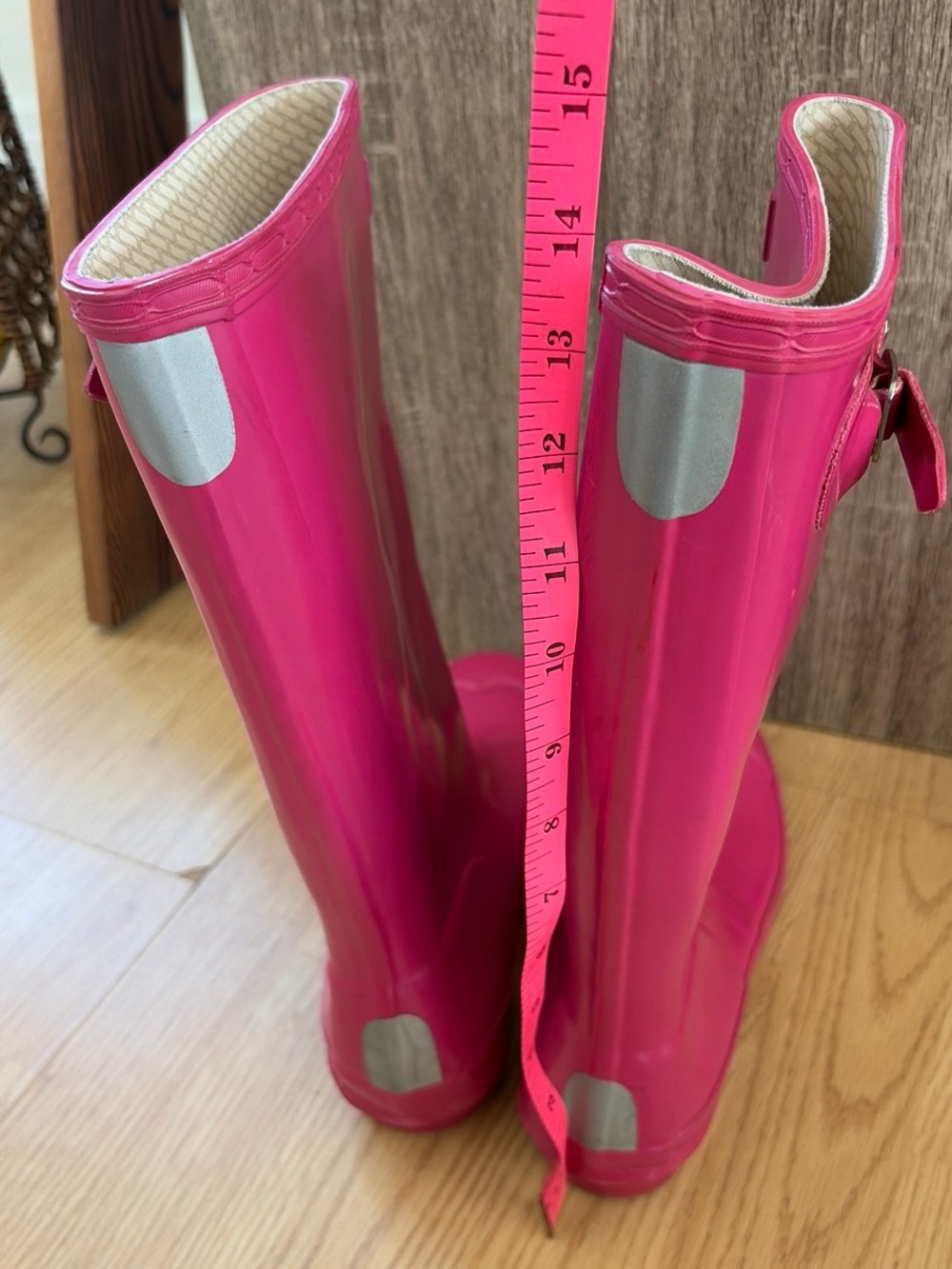 Hunter Women's Bright Pink Tall Rain Boots - Picture 7 of 7